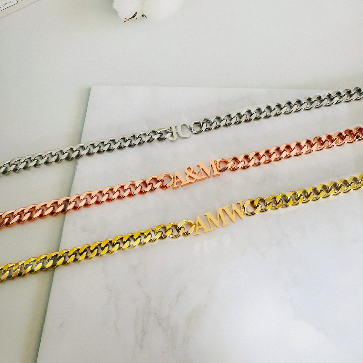 Custom Name Cuban Chain|24K Gold Plated